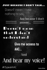 Speak AAC poster
