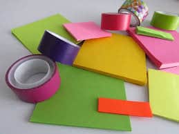 Picture of duct tape and foam boards