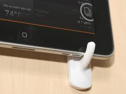 Image of DIY wall mount for iPad.