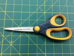 Image of titanium non-stick scissors.