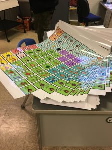Image of a pile of Core Vocabulary Posters