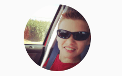 Image of young man with sun glasses