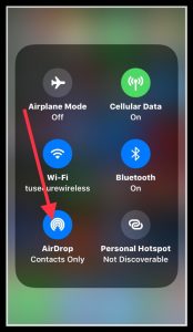 Image of wireless control panel on iPhone running iOS 11