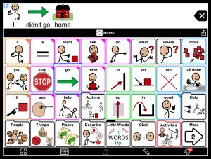 Image of scanning in Proloquo2Go AAC app