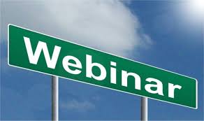 Image of a "Webinar" road sign.