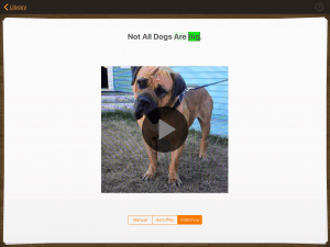 Image of dog book in Pictello app