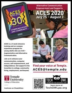 FLyer with information about ACES 2020. Learn more at TechOWLpa.org.