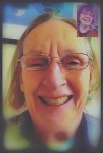Two people on a Video chat.