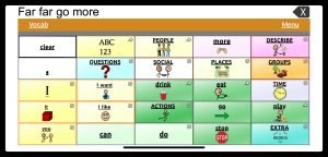 AAC device: Far, far, go more.