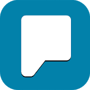 Predictable icon white P on blue